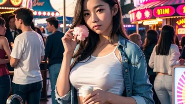 Asian Girl at Luna Park