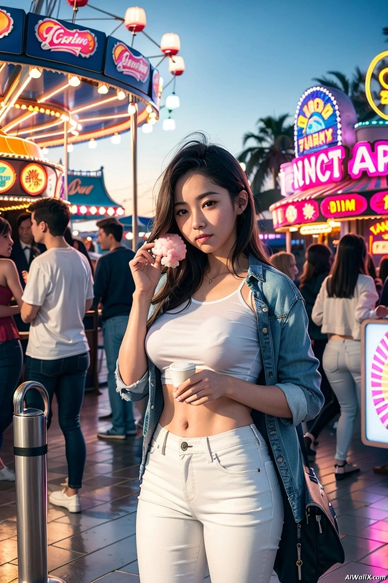 Asian Girl at Luna Park