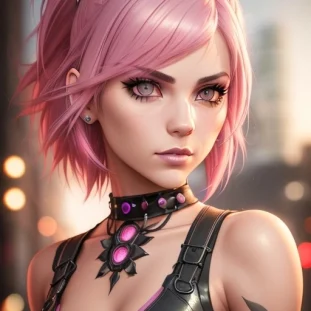 ai anime pink hair