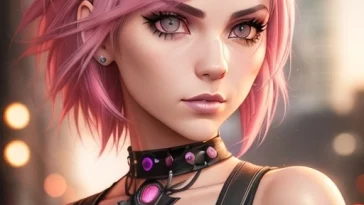 ai anime pink hair