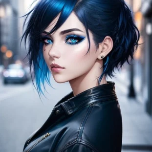 ai blue hair