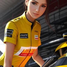 Girl at Pit Stop