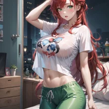 Redhead Wet Shirt
