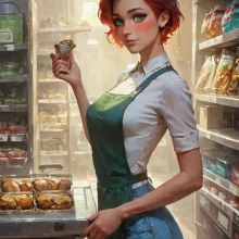 Redhead Employee 1