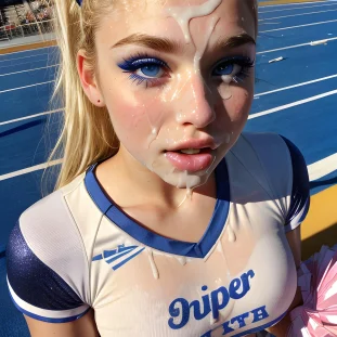 Cheerleader Spunked 3