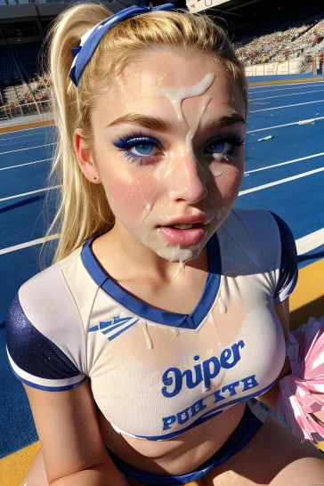 Cheerleader Spunked 3