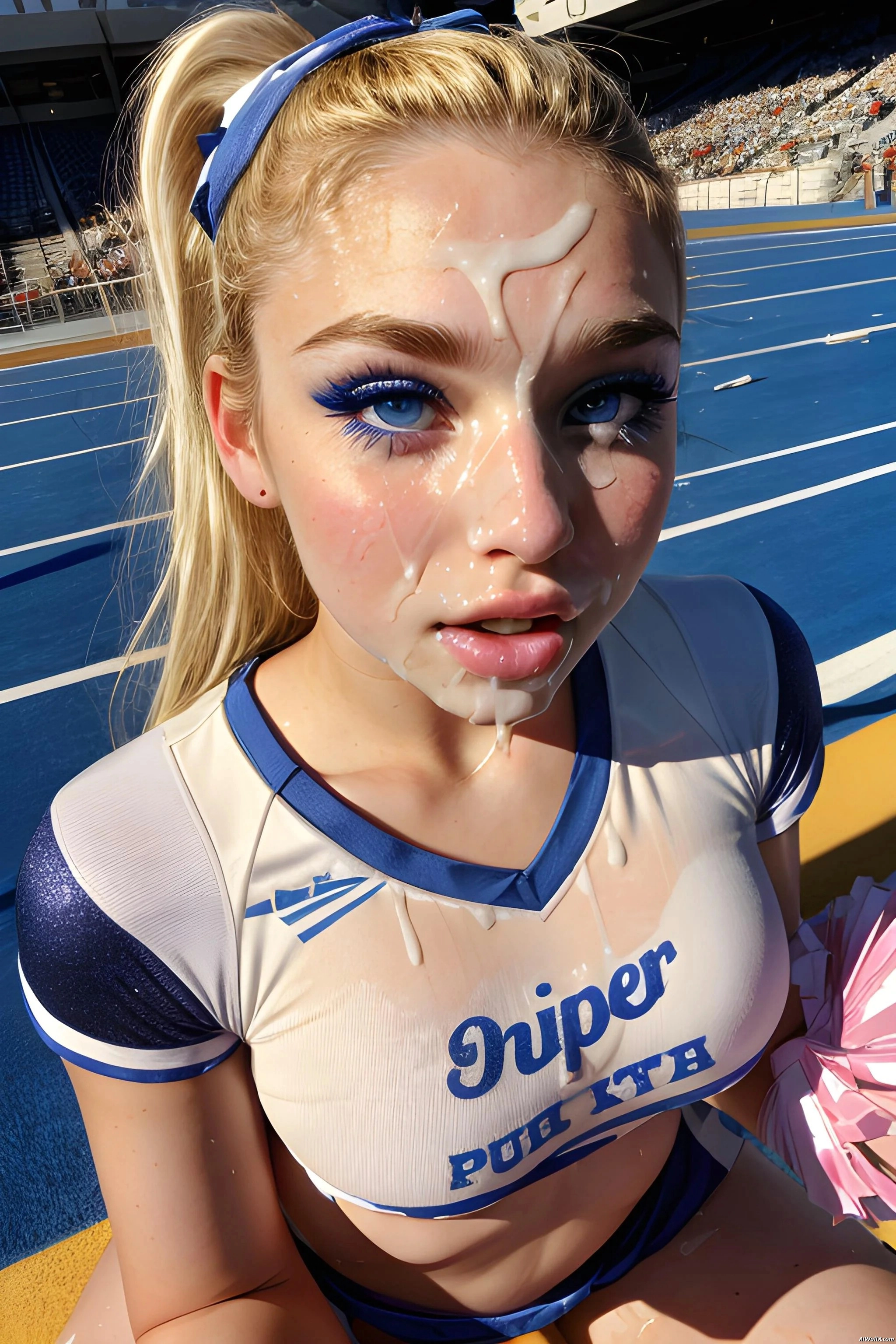 Cheerleader Spunked #3