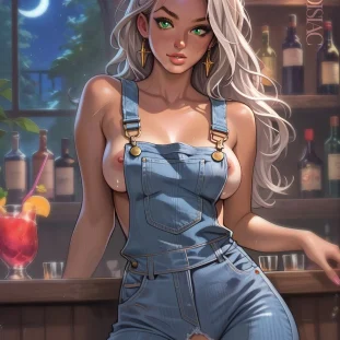 Hot Outfit at the Bar
