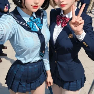 School Friend Selfie